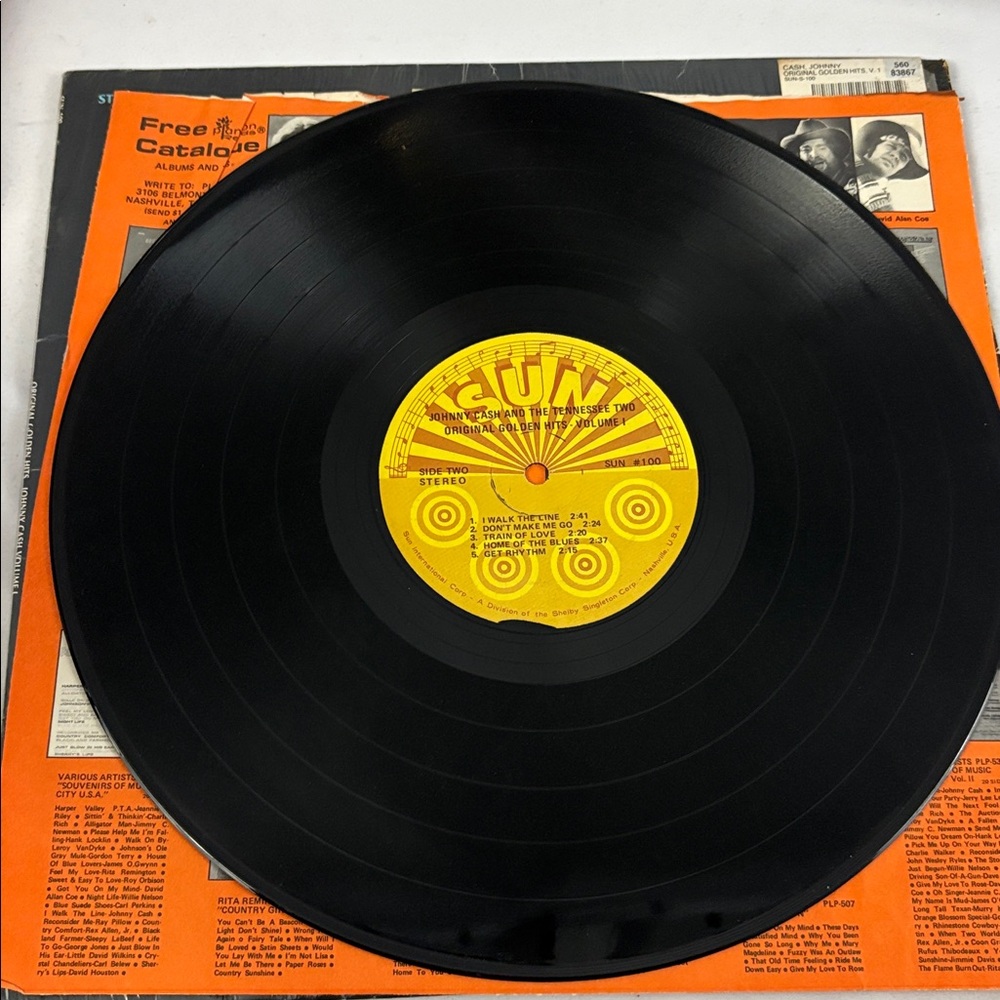 Johnny Cash And The Tennessee Two Original Golden Hits Volume I Vinyl Record LP - Picture 10 of 11